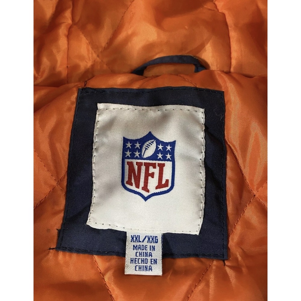 NFL DENVER BRONCOS JACKET, Hooded, Sz XXL Blue|Orange|White - Vintage - Picture 6 of 12